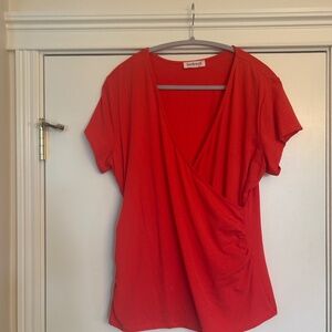 Kettlewell Colours Faux Wrap Cap Sleeve Top